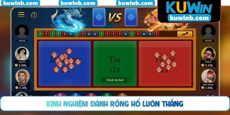 Kinh nghiệm đánh rồng hổ luôn thắng