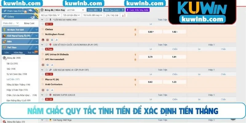 Nắm chắc quy tắc tính tiền để xác định tiền thắng
