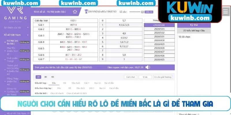 Người chơi cần hiểu rõ lô đề miền Bắc là gì để tham gia