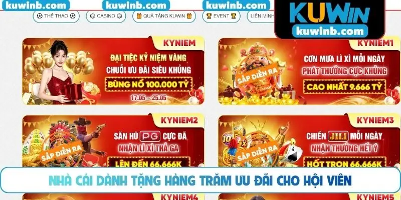 Nhà cái dành tặng hàng trăm ưu đãi cho hội viên
